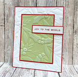 SPELLBINDERS:  Holly and Foliage | 3D Embossing Folder