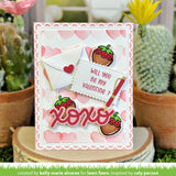 LAWN FAWN: Sweet Strawberry | Stamp, Coloring Stencil & Die Bundle