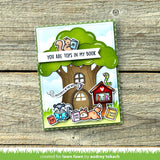 LAWN FAWN: Little Woodland Library | Stamp, Coloring Stencil & Die Bundle