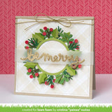 LAWN FAWN: Magic Iris Holly Wreath Add On | Lawn Cuts Die