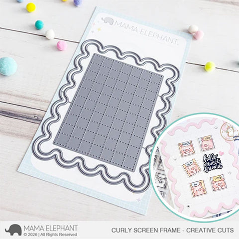 MAMA ELEPHANT: Curly Screen Frame | Creative Cuts