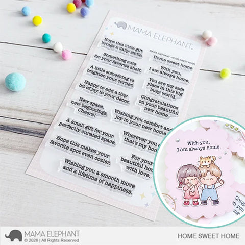 MAMA ELEPHANT: Home Sweet Home | Stamp