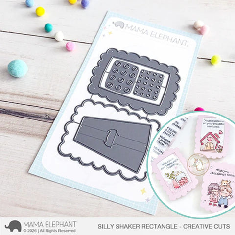 MAMA ELEPHANT: Silly Shaker Rectangle | Creative Cuts