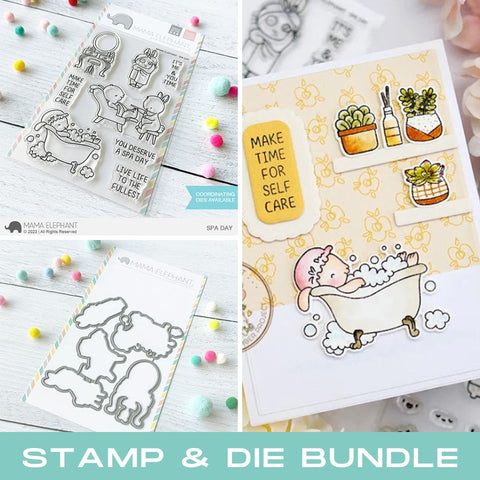 MAMA ELEPHANT: Spa Day | Stamp & Die Bundle