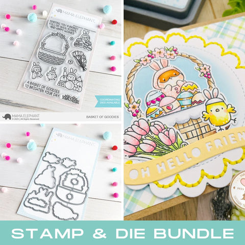 MAMA ELEPHANT: Basket of Goodies | Stamp and Creative Cuts Bundle