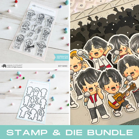 MAMA ELEPHANT: Boy Band | Stamp & Die Bundle