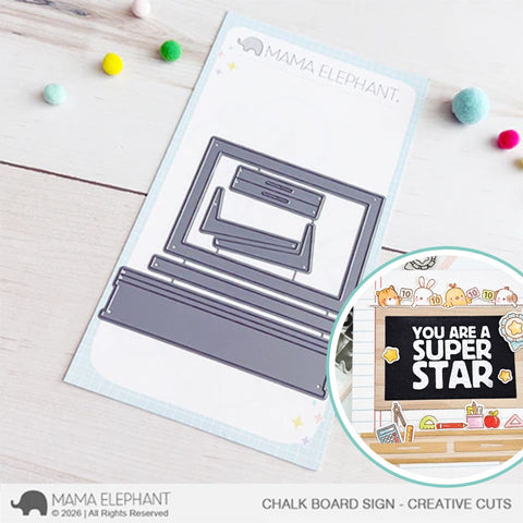 MAMA ELEPHANT: Die | Chalkboard Sign
