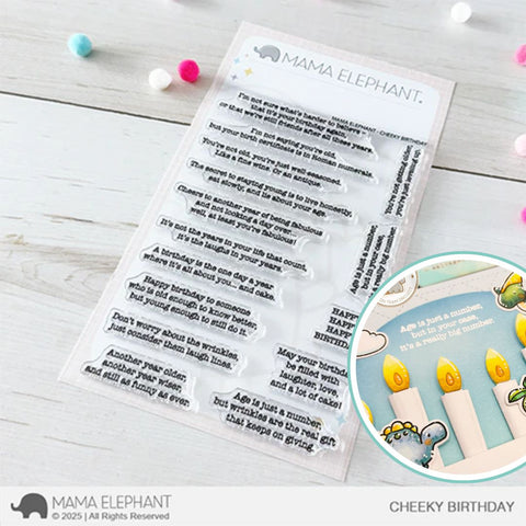 MAMA ELEPHANT: Cheeky Birthday | Stamp