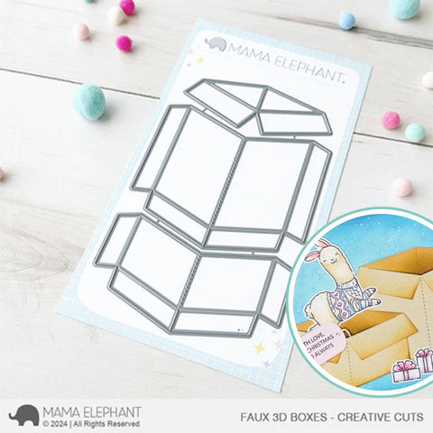 MAMA ELEPHANT: Faux 3D Box | Creative Cuts