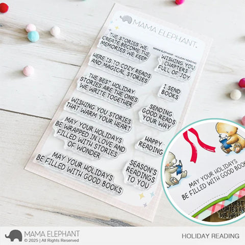 MAMA ELEPHANT: Holiday Reading | Stamp