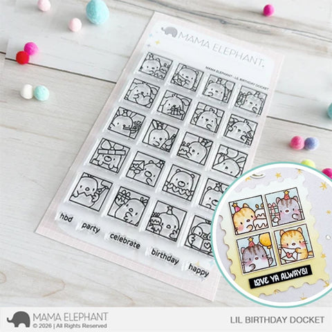 MAMA ELEPHANT: Lil Birthday Docket | Stamp