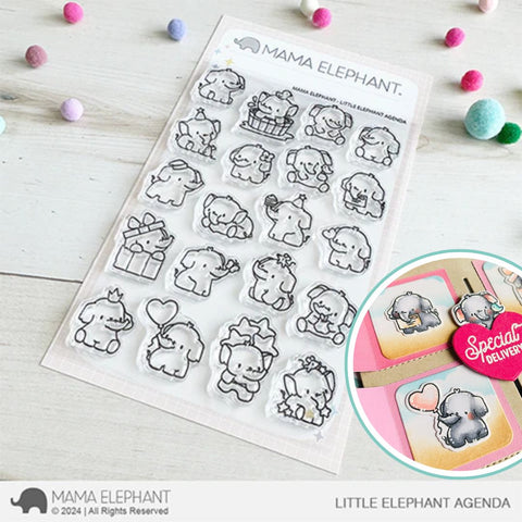 MAMA ELEPHANT: Little Elephant Agenda | Stamp