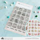 MAMA ELEPHANT: Stamp | Little Holiday Icon Docket