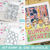 MAMA ELEPHANT: Monster Hugs | Stamp and Creative Cuts Bundle