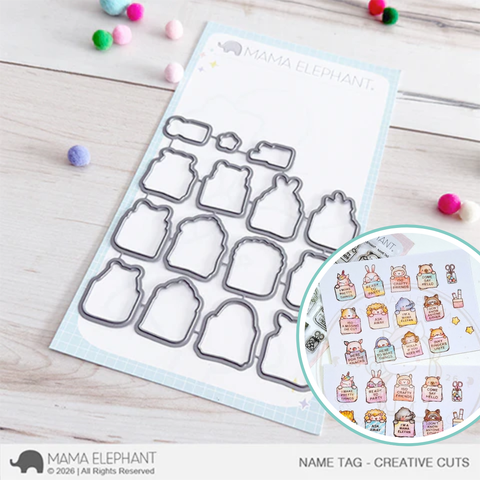 MAMA ELEPHANT: Creative Cuts | Name Tag