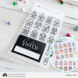 MAMA ELEPHANT: Stamp | Name Tags