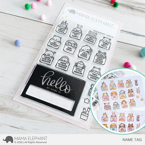 MAMA ELEPHANT: Stamp | Name Tags