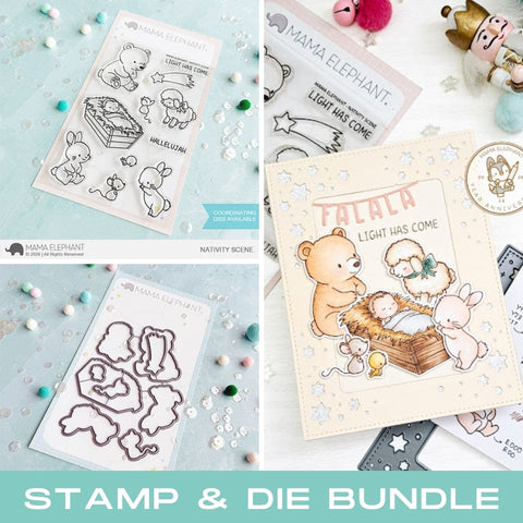 MAMA ELEPHANT: Stamp & Die Bundle | Nativity Scene
