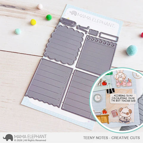 MAMA ELEPHANT: Creative Cuts | Teeny Notes