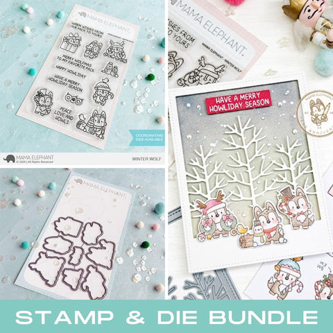 MAMA ELEPHANT: Stamp & Die Bundle | Winter Wolf