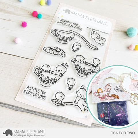 MAMA ELEPHANT: Stamp | Tea For Two