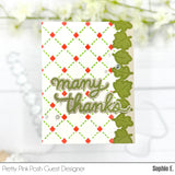 PRETTY PINK POSH: Fall Leaves Border | Die