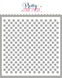 PRETTY PINK POSH: Mini Checker | Stencil