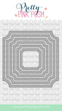 PRETTY PINK POSH: Notched Squares | Die