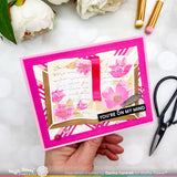 WAFFLE FLOWER: Open Book Floral | Stencil