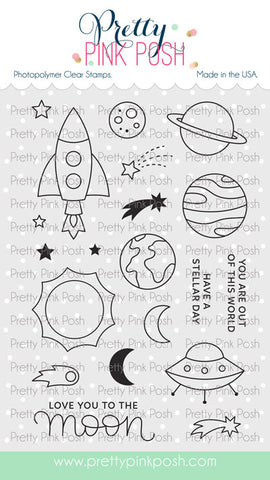 PRETTY PINK POSH:  Outer Space | Stamp