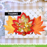 LAWN FAWN: Stitched Maple Leaf Frame | Lawn Cuts Die