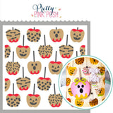 PRETTY PINK POSH: Layered Stencil 3PK | Halloween Candy Apples