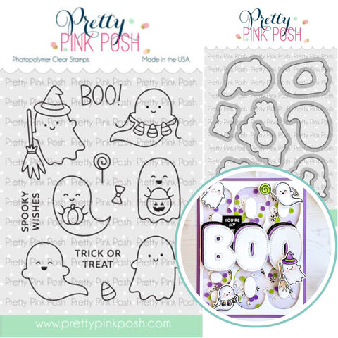 PRETTY PINK POSH: Stamp & Die Bundle | Mini Ghosts