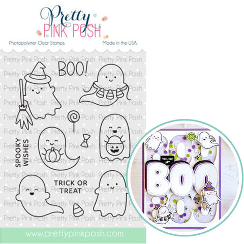 PRETTY PINK POSH:  Stamp | Mini Ghost