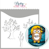 PRETTY PINK POSH: Stencil | Spooky Trees