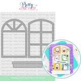 PRETTY PINK POSH: Die | Stitched Windows 1