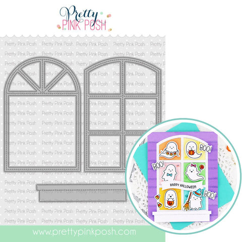 PRETTY PINK POSH: Die | Stitched Windows 1