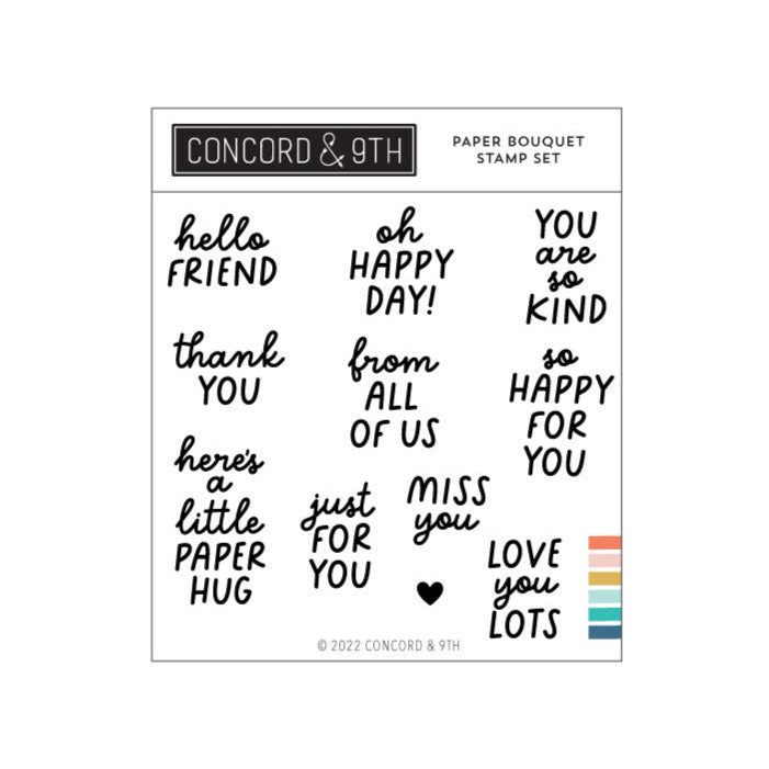 CONCORD & 9 th : Paper Bouquet | Stamp – Doodlebugs