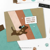 CONCORD & 9 th : Paw Prints Double Card Front | Die