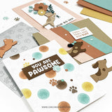 CONCORD & 9 th : Paw Prints Double Card Front | Die