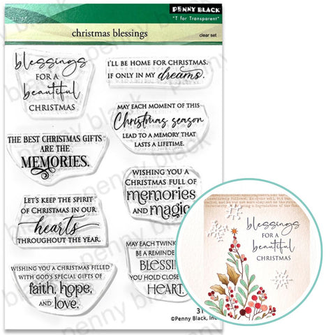 PENNY BLACK : Christmas Blessings | Stamp