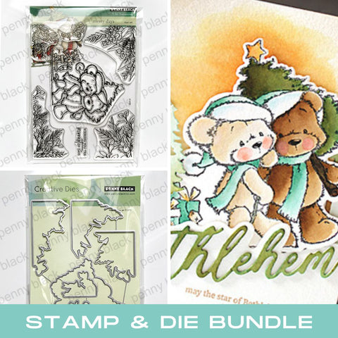 PENNY BLACK : Merry Days | Stamp & Die Bundle