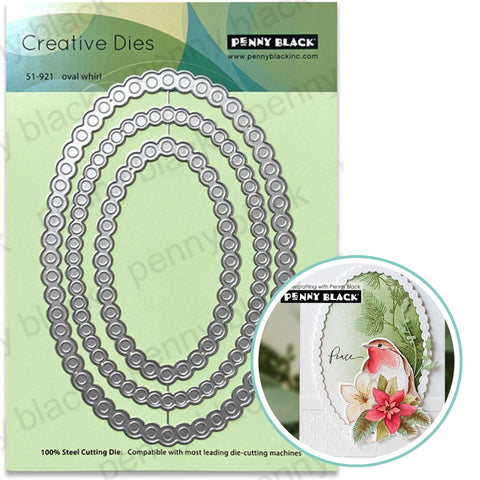PENNY BLACK: Oval Whirl | Die