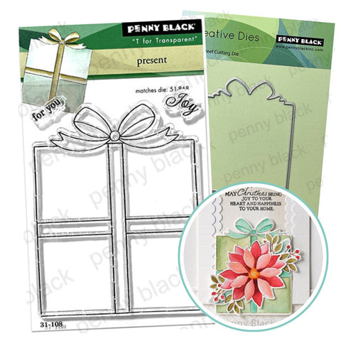 PENNY BLACK : Present | Stamp & Die Bundle