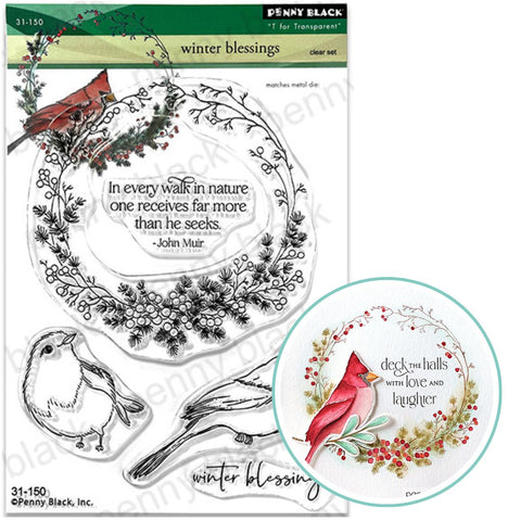 PENNY BLACK : Winter Blessings | Stamp