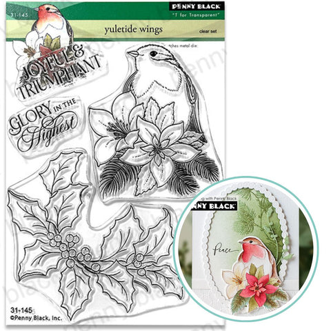 PENNY BLACK : Yuletide Wings | Stamp