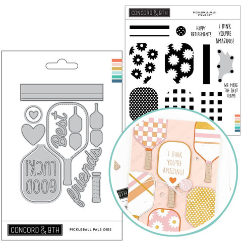 CONCORD & 9 th :  Pickleball Pals | Stamp & Die Bundle