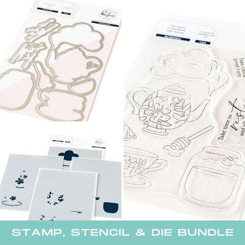 PINKFRESH STUDIO:  Get Well Soon | Stamp, Stencil & Die Bundle