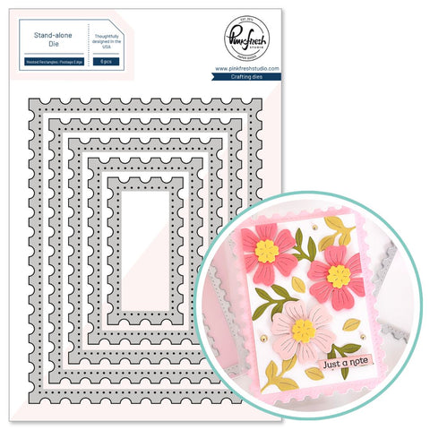 PINKFRESH STUDIO:  Nested Rectangles | Postage Edge | Die