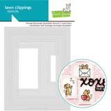 LAWN FAWN: Postage Rectangle Stackables | Masking Stencils